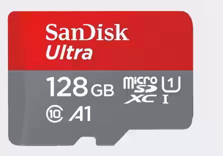 MEMORIA CARD MICRO SD ULTRA 128GB -100MBPS SANDISK MEMORIA CARD MICRO SD ULTRA 128GB -100MBPS SANDISK - Imagem 1