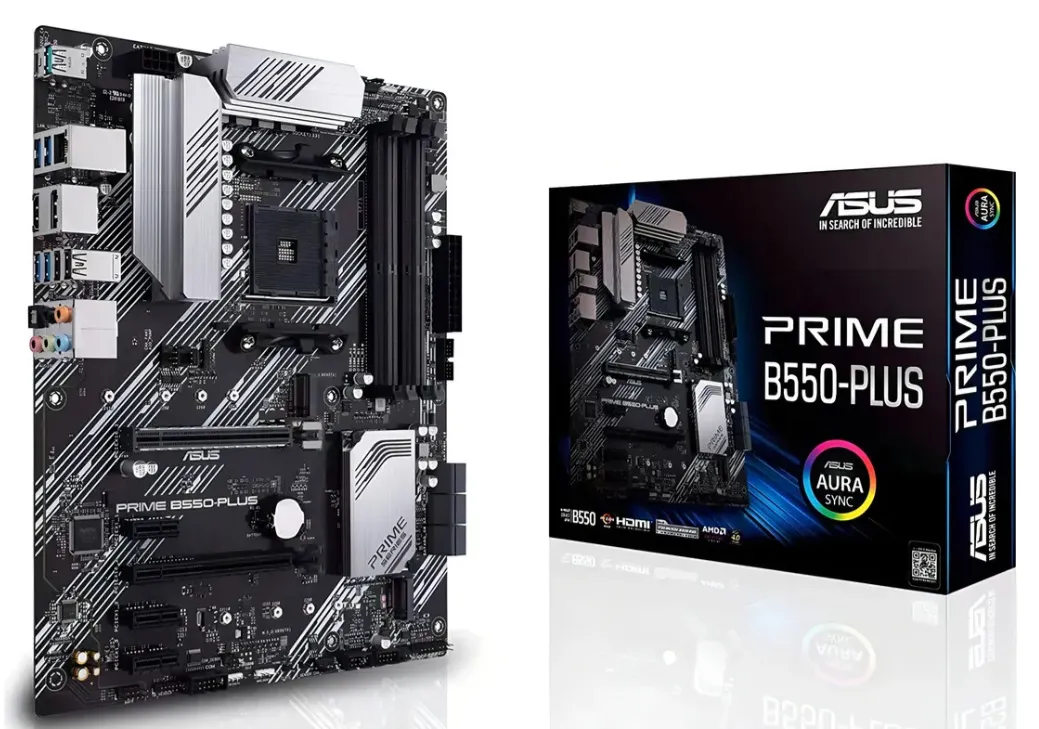 PLACA MÃE ASUS PRIME B550 - F, SOCKET AM4, ATX PLACA MÃE ASUS PRIME B550 - F, SOCKET AM4, ATX - Imagem 1