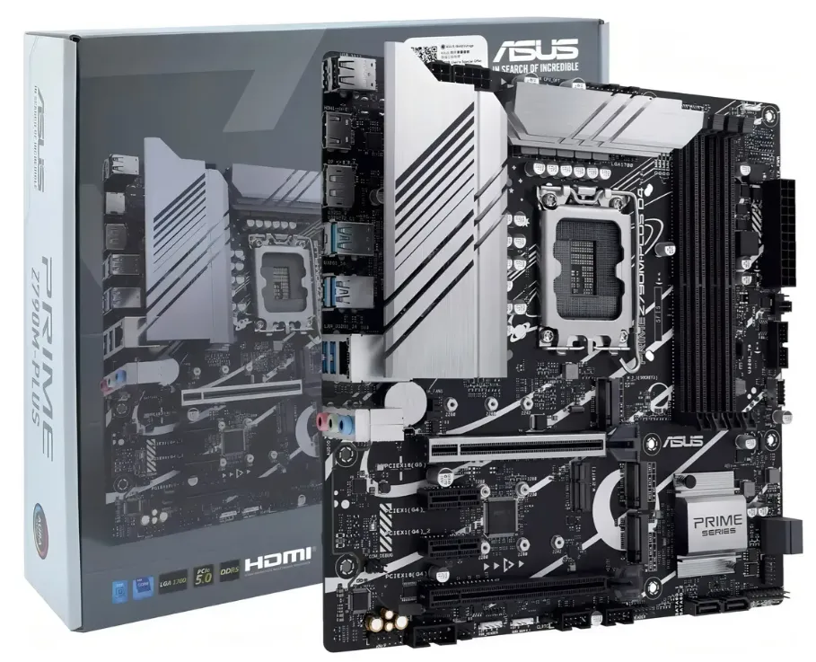 PLACA MÃE ASUS PRIME Z790M - PLUS, LGA 1700, DDR5, mATX PLACA MÃE ASUS PRIME Z790 - P, LGA 1700, DDR5, ATX - Imagem 1