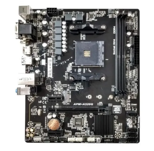 PLACA MÃE HAOQING A520, SOCKET AM4, DDR4, mATX PLACA MÃE HAOQING A520, SOCKET AM4, DDR4, mATX - Imagem 1